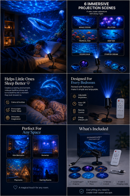 OceanScape™ Projector 🌊🐋✨