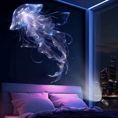 LED USB Projector Light 3/6pcs Projection Patterns- Adjustable Whale Butterfly Jellyfish Starfish Night Light Festival Gift